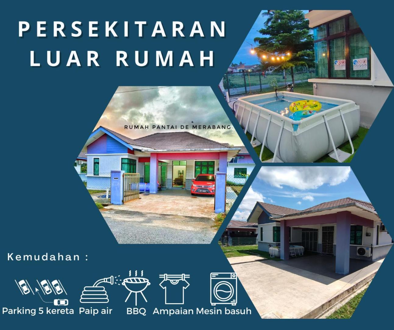 Rumah Pantai De Merabang Бачок Экстерьер фото